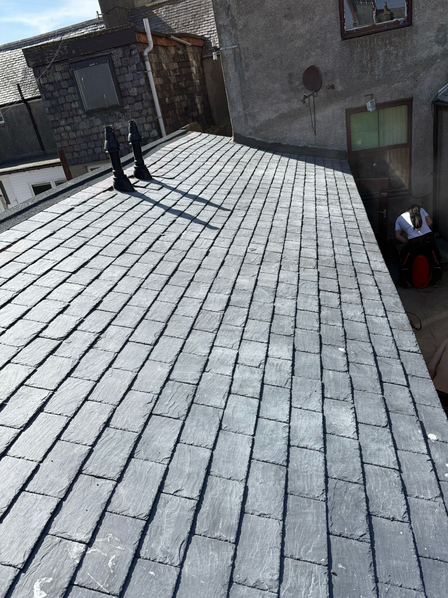 Downy Duck Roofing Team Working